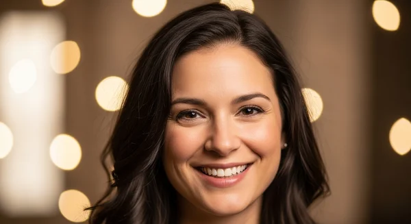 A beautiful portrait with a soft, blurry background.