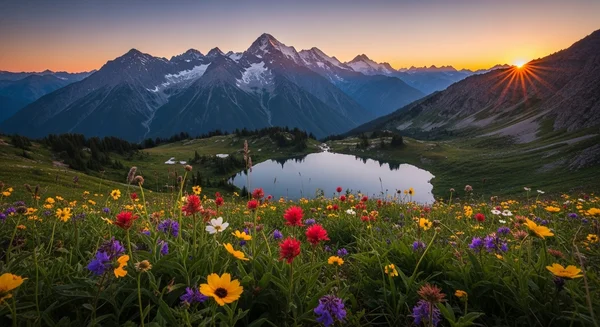 A stunning landscape photo with everything in sharp focus.